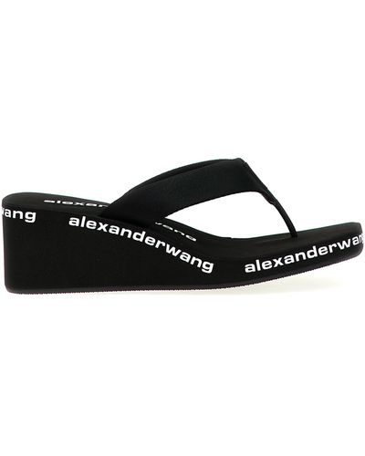 Alexander Wang Aw Wedge Flip Flop - Black