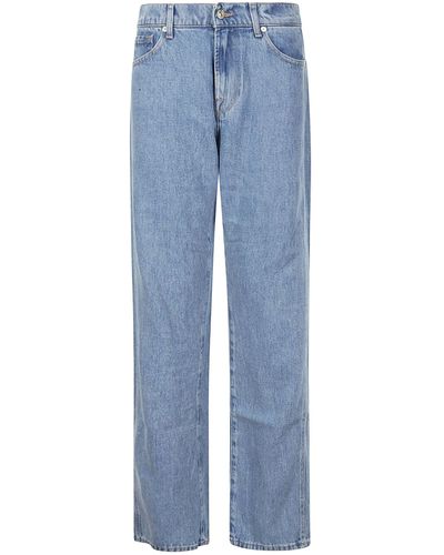 7 For All Mankind Tess Trouser Valentine - Blue