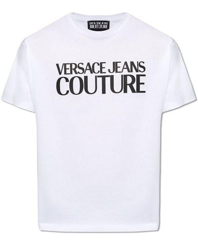 Versace Raised Logo T-shirt - White