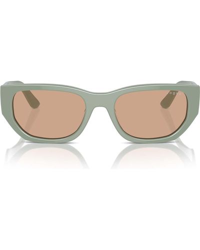 Vogue Eyewear Vo5586s Full Light Green Sunglasses - White