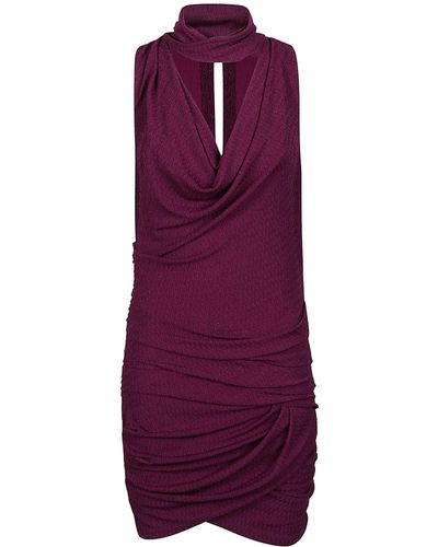 IRO Mikano Sleeveless Mini Dress - Purple