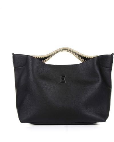 Ermanno Scervino Rachele Large Leather Handbag - Black