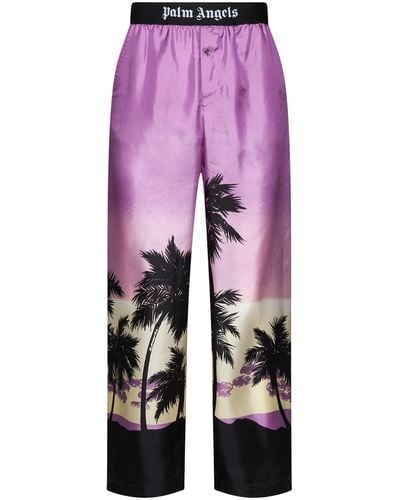 Palm Angels Pants - Purple