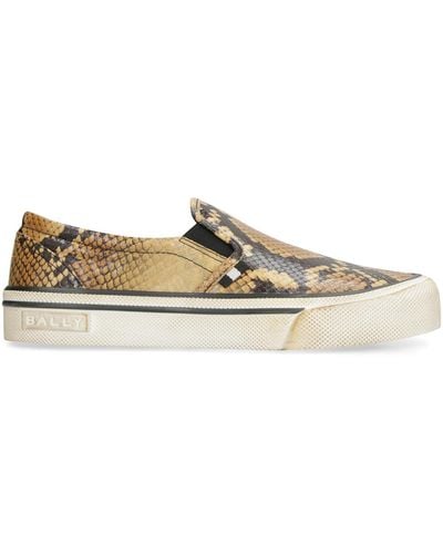 Bally Santa Ana Printed Leather Slip-on Sneakers - Multicolor