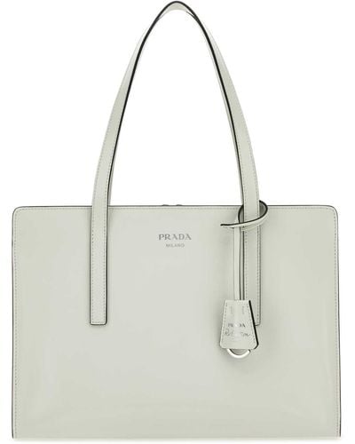 Prada Leather Re-Edition 1995 Shoulder Bag - White