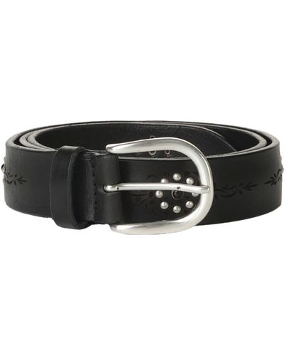 Orciani Blade Belt With Cabochon - Black