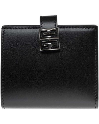 Givenchy Bifold Leather Wallet With 4G Logo - Black