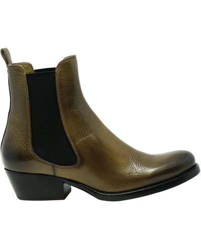 Sartore Sr421001 Toscano Leather Ankle Boots - Green