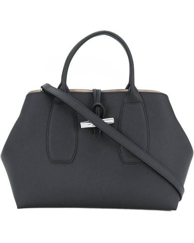 Longchamp Roseau Handbag M - Black