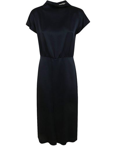 Liviana Conti Short Sleeves Midi Dress - Blue
