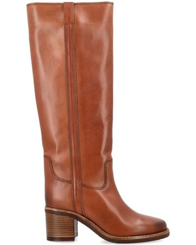 Isabel Marant Seenia Leather Boots - Brown