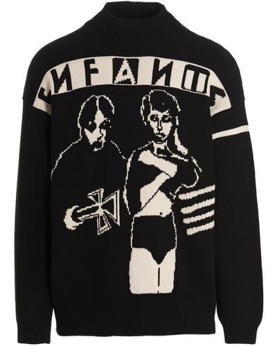 Enfants Riches Deprimes Goth Couple Sweater - Black
