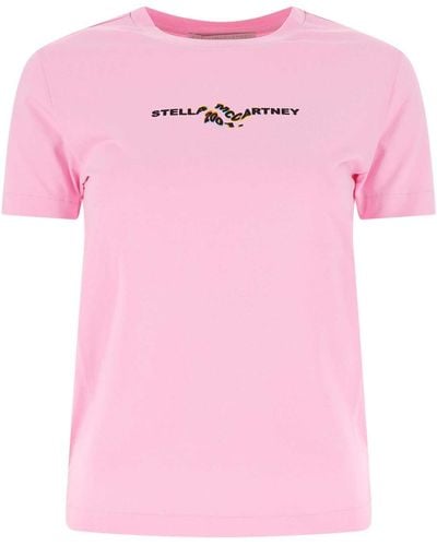 Stella McCartney Pink Cotton T-shirt
