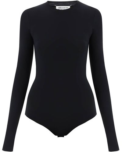 Maison Margiela Second Skin Long Sleeve Bodysuit - Black