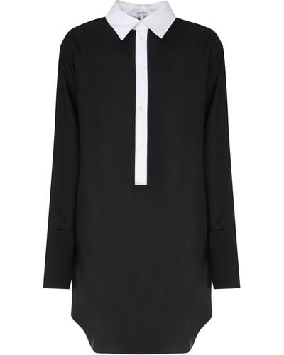 Loewe Shirt Dress Crafted - Black