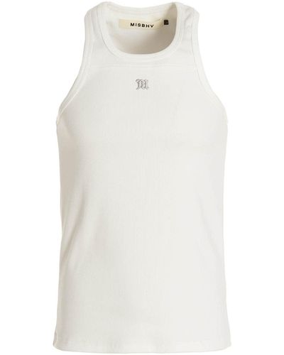 MISBHV Logo Embroidery Tank Top Tops White