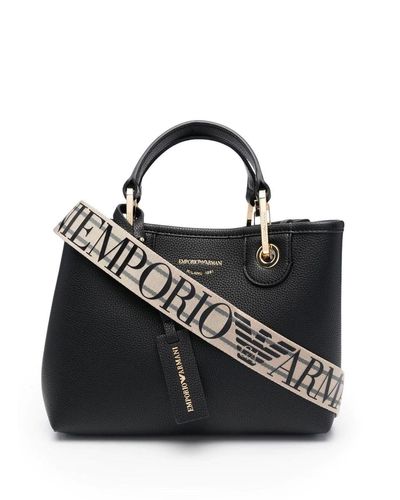 Emporio Armani Myea Small Shopping Bag - Black