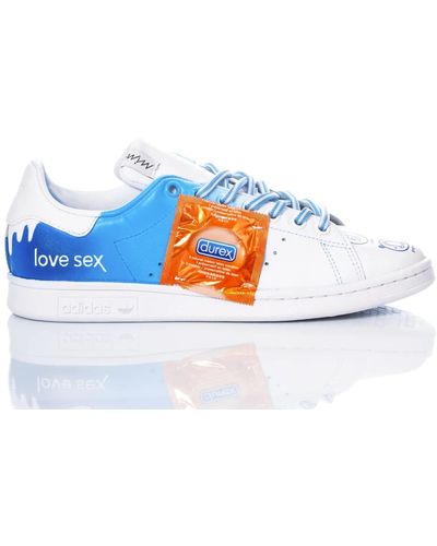 MIMANERA Adidas Stan Smith Condom Custom - Blue