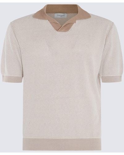 Piacenza Cashmere Cotton-Silk Blend Polo Shirt - Natural
