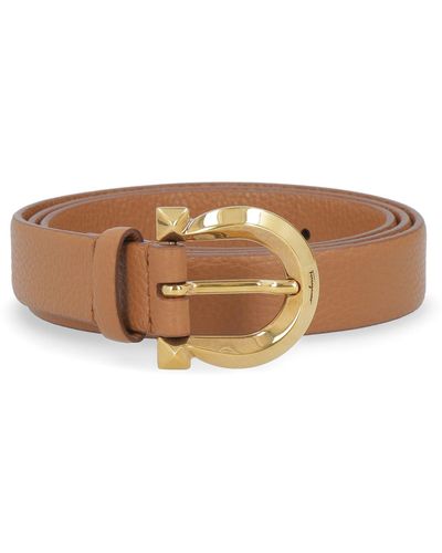 Ferragamo Leather Belt - Brown