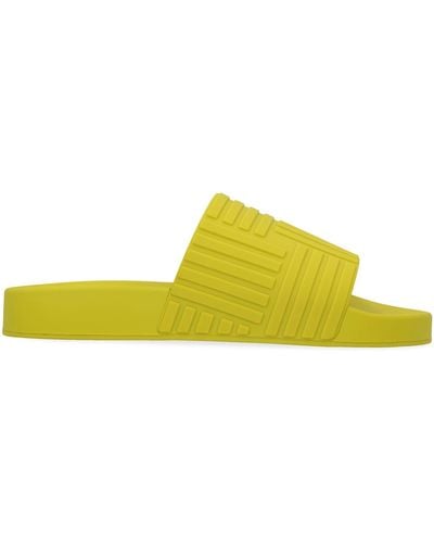 Bottega Veneta Rubber Slides - Yellow