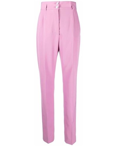 Dolce & Gabbana Classic Slim Fit Pants - Pink