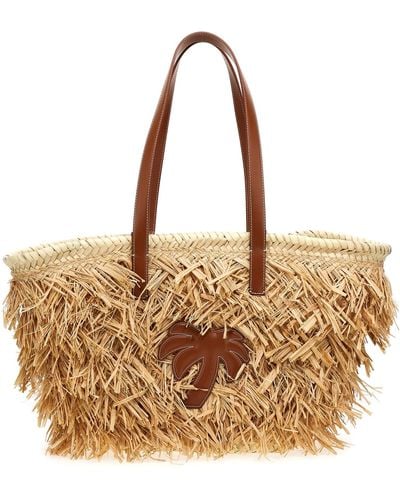Palm Angels Palm Basket Shopper Bag - Metallic