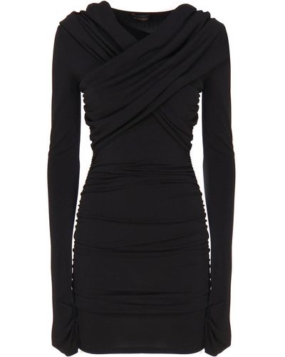 ANDAMANE Odilla Hooded Dress - Black