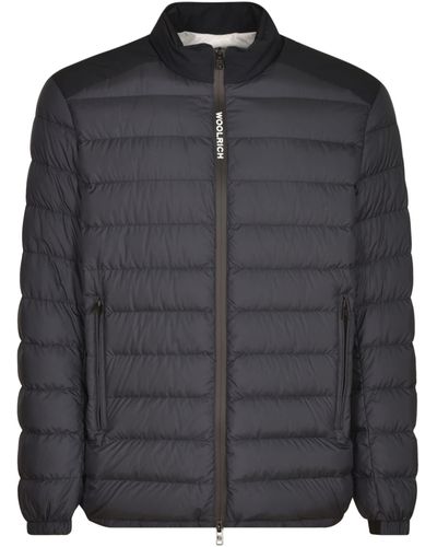 Woolrich High Collar Padded Jacket - Black