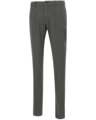 Incotex Cotton Poplin Trousers - Grey