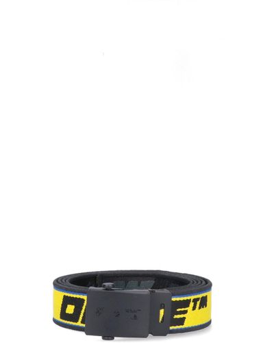 Off-White c/o Virgil Abloh Logo Mini "industrial" Belt - Yellow