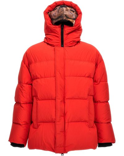 Doublet Animal Trim Down Jacket - Red