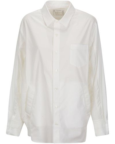 Sacai Cotton Poplin Shirt - White