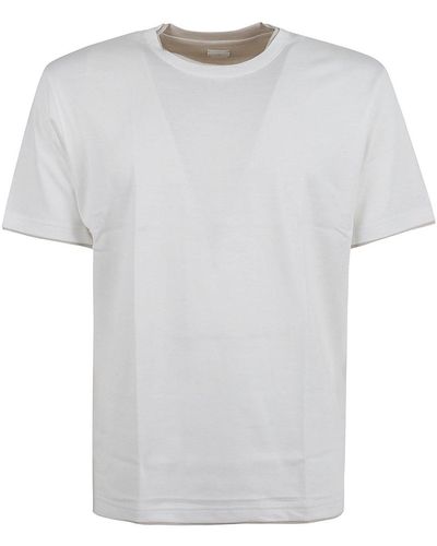 Eleventy Layered Crewneck T-Shirt - White