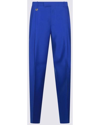 Burberry Wool Trousers - Blue