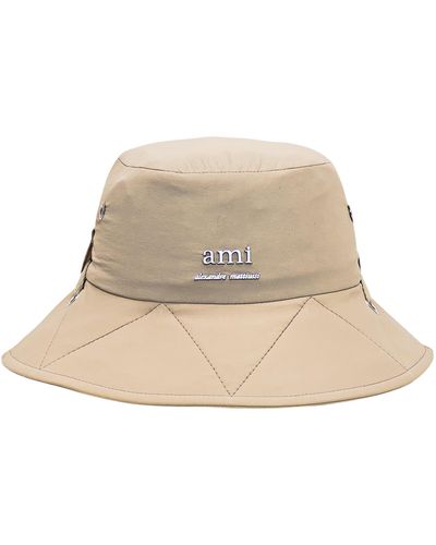 Ami Paris Bucket Hat - Natural