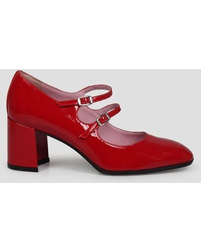 CAREL PARIS Alice Mary Jane Court Shoes - Red