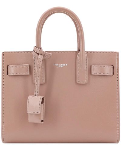 Saint Laurent Sac De Jour Nano Bag In Smooth Leather - Pink
