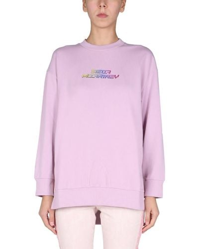 Stella McCartney Sweatshirt With 3D Logo - Pink