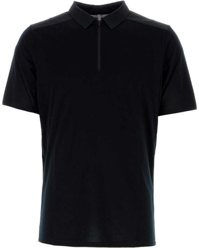 Arc'teryx Wool Blend Frame Polo Shirt - Black