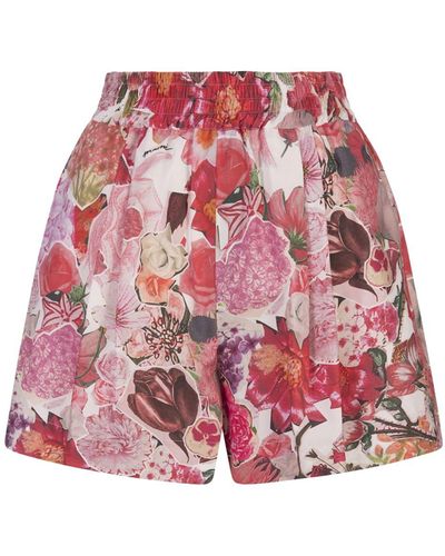 Marni Shorts With Requiem Print - Red