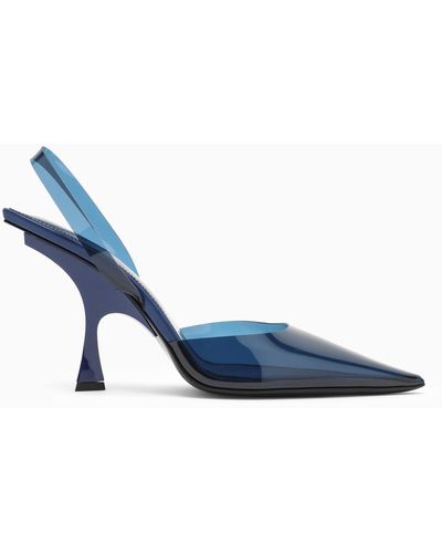 The Attico Electric Slingback - Blue