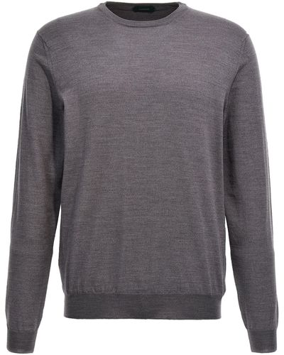 Zanone Flew Wool Sweater - Gray