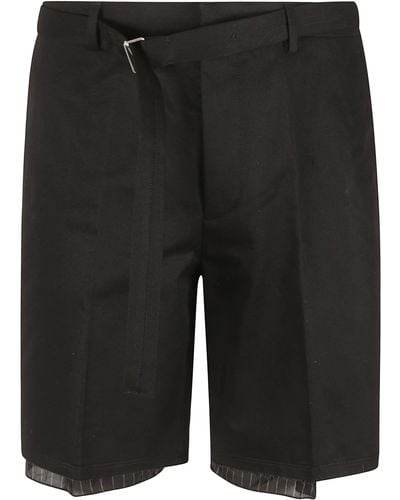 Lanvin Raw Edges Tailored Shorts - Black