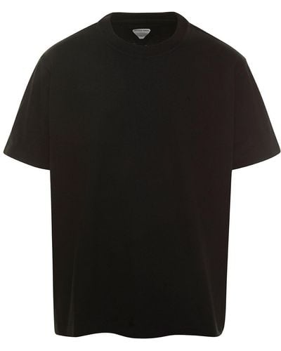 Bottega Veneta Basic Crewneck T-shirt In Cotton Jersey - Black