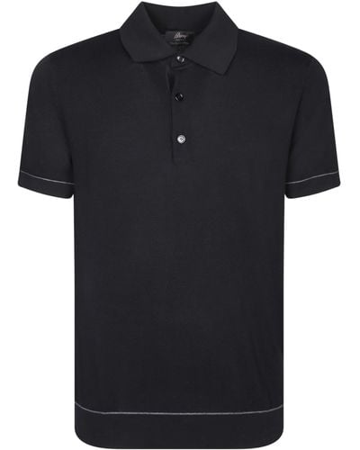 Brioni Sea Island Polo Shirt - Black