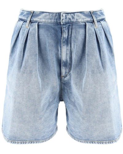 DSquared² High-Waisted Denim Shorts - Blue