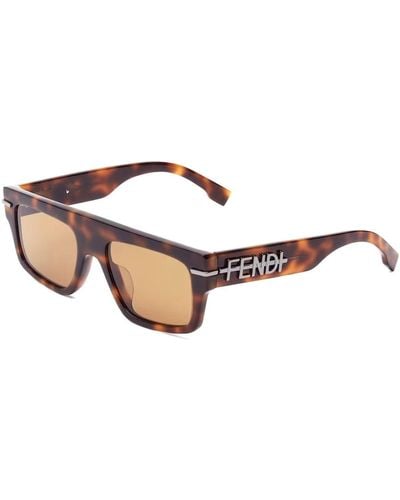 Fendi Fe40091u 53e Sunglasses - Brown
