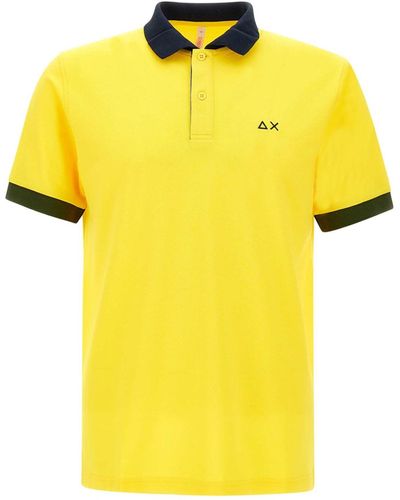 Sun 68 3-Colors Cotton Polo Shirt - Yellow
