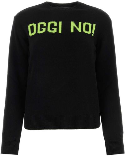 Mc2 Saint Barth Crewneck Long-sleeved Sweater - Black